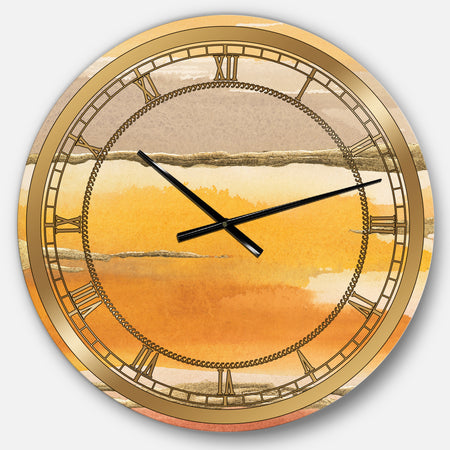 Gilded Amber II - Glam Large Wall CLock