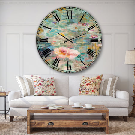 Silver Orchid Fonteney Cabin & Lodge Oversized Metal Clock