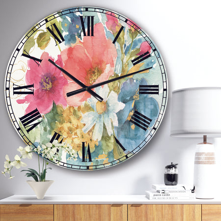 My French Garden - Farmhouse Large Wall CLock