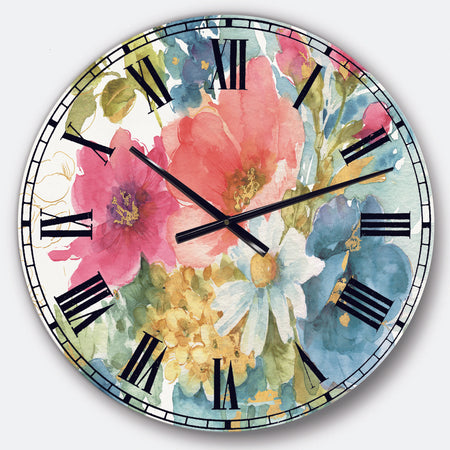 My French Garden - Farmhouse Large Wall CLock