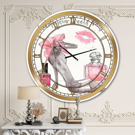 Glam Chic Accents IV - Glam Wall CLock