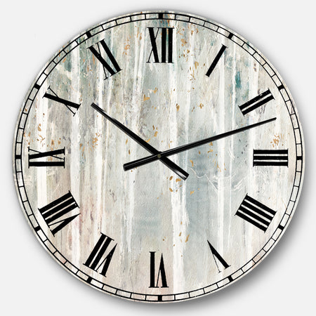 The Gray Barn Jartop 'A Woodland Walk into the Forest III - Farmhouse Oversized Metal Clock