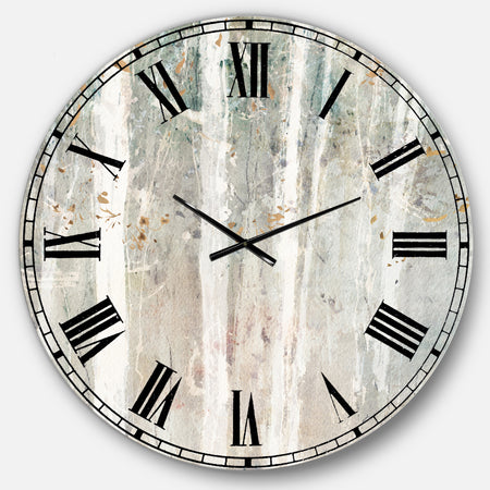 A Woodland Walk into the Forest V - Modern Farmhouse Wall CLock