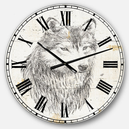 Wolf Wild and Beautiful III - Wildlife Animal Wall CLock