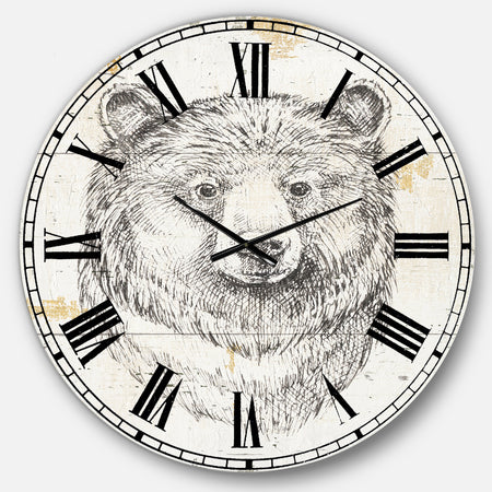 Bear Wild and Beautiful IV - Wildlife Animal Large Wall CLock