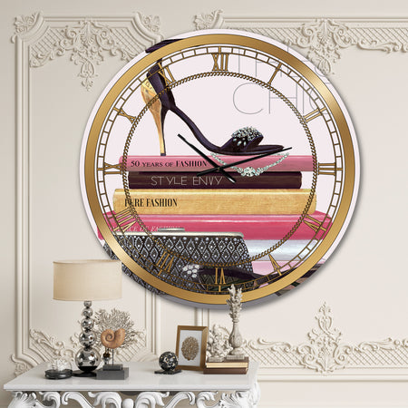 Paris Glamourous Gold Style I - Glam Oversized Wall CLock
