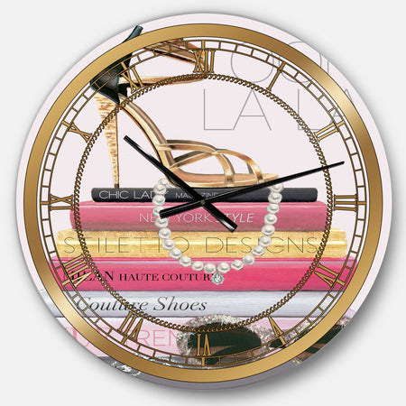 Paris Glamourous Gold Style II - Glam Large Wall CLock