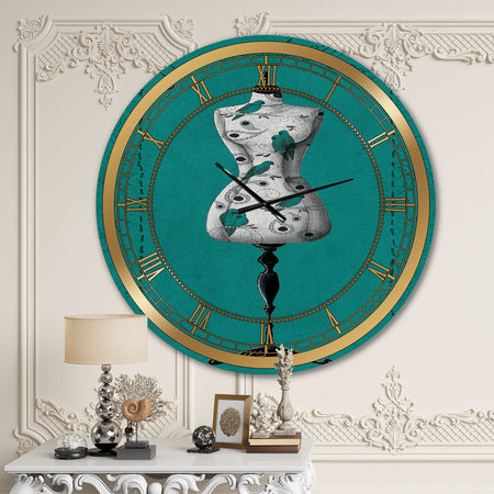 French Couture IV - Glam Large Wall CLock
