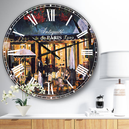 Silver Orchid Fonteney French Country Oversized Metal Clock