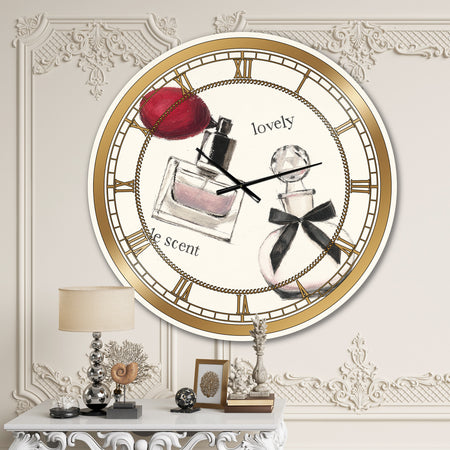 Lovely Glamorous Parfum - Glam Oversized Wall CLock