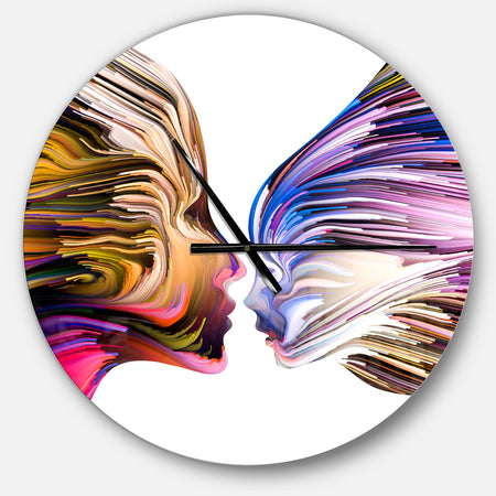 Metaphorical Mind Painting - Large Modern Wall CLock