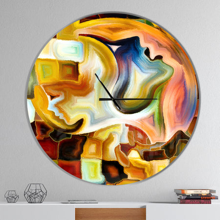 Way of Inner Paint - Oversized Modern Wall CLock