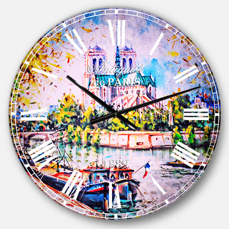 Notre Dame Paris - Landscape Wall CLock