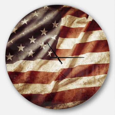 American Flag - Oversized Global Wall CLock
