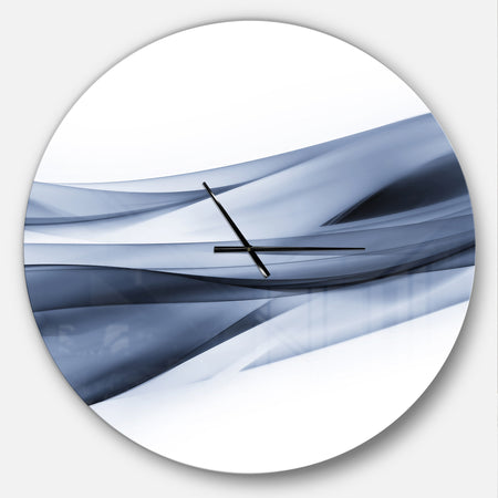 Glittering Light Blue Pattern - Oversized Modern Wall CLock