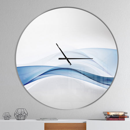3D Wave of Water Splash - Oversized Modern Wall CLock