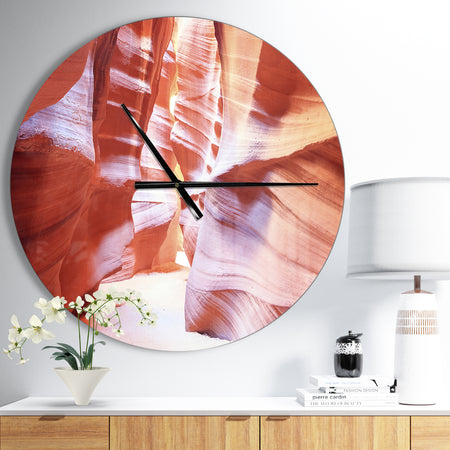 Panoramic View Antelope Canyon - Oversized Modern Wall CLock