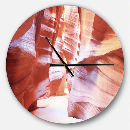 Panoramic View Antelope Canyon - Oversized Modern Wall CLock
