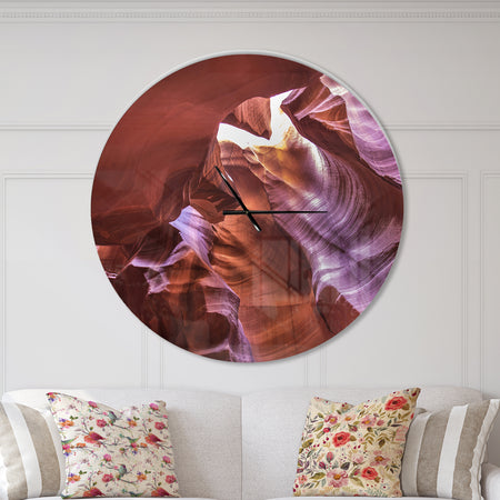 Light in Antelope Canyon - Oversized Modern Wall CLock