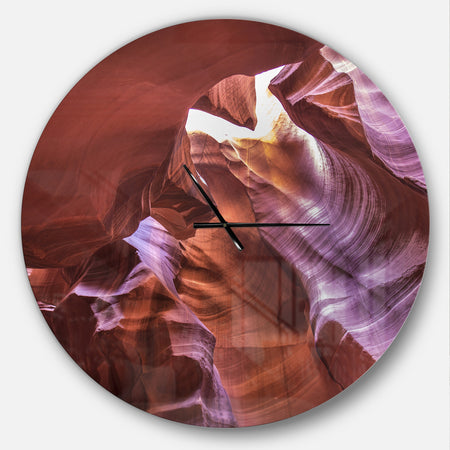 Light in Antelope Canyon - Oversized Modern Wall CLock