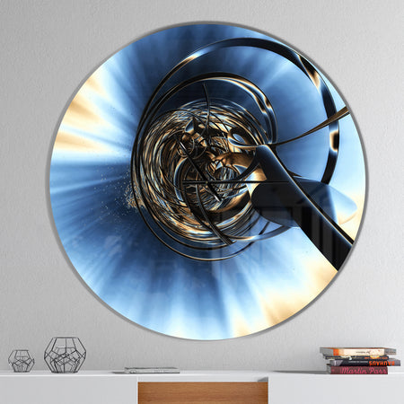 Fractal 3D Tangled Knot - Oversized Modern Wall CLock