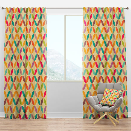 Vintage abstract seamless pattern - Contemporary Curtain Panels