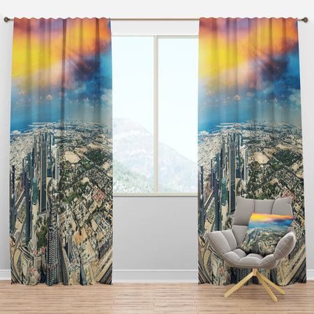 Modern buildings of Dubai - Cityscapes Curtain Panels