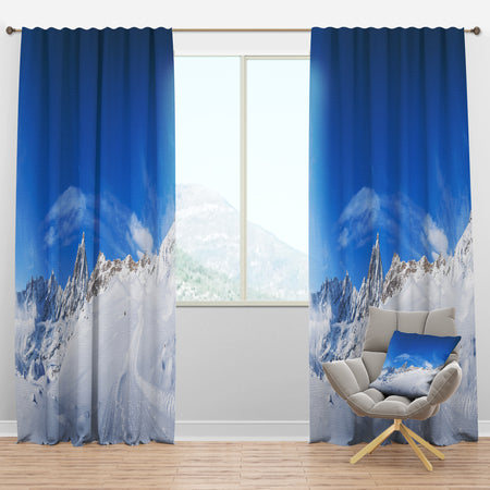 Italian Alps in the winter - Landscapes Curtain Panels