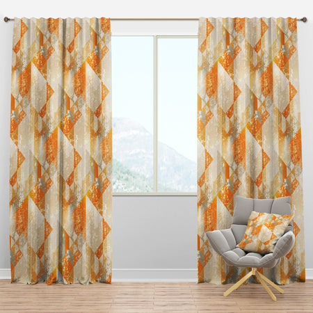 Gold Retro Style - Modern Curtain Panels