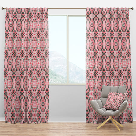 Abstract Geometric Tiles Bohemian - Bohemian & Eclectic Curtain Panels