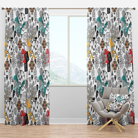 Whales Pattern - Modern Curtain Panels