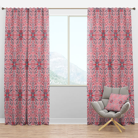 Cute Abstract Mosaics Pattern - Bohemian & Eclectic Curtain Panels