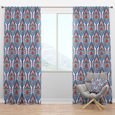 Damask Pattern - Bohemian & Eclectic Curtain Panels