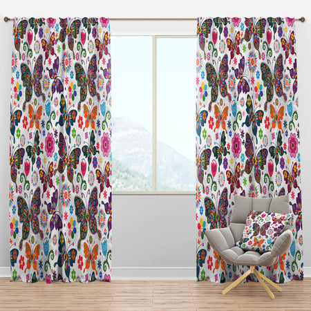 Spring Pattern - Bohemian & Eclectic Curtain Panels