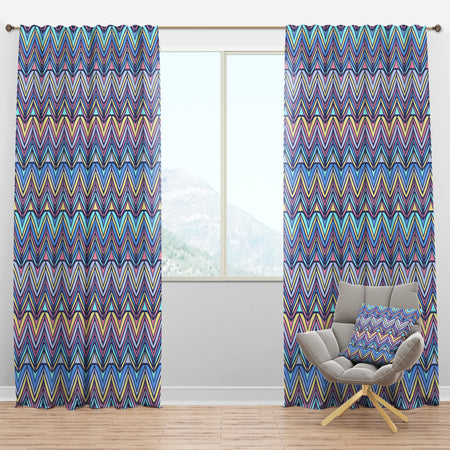 Zig Zag Pattern - Modern & Contemporary Curtain Panels
