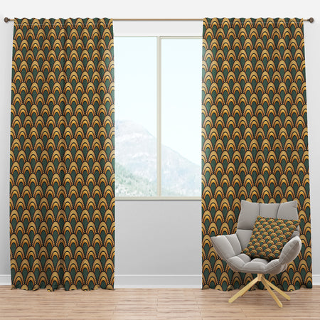 Art Deco Pattern - Modern Curtain Panels