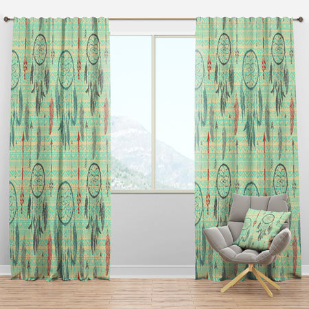 Dream Catchers on The Tribal - Southwestern Curtain Panels