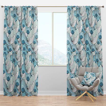 Great Wave inspiration - Coastal Curtain Panels