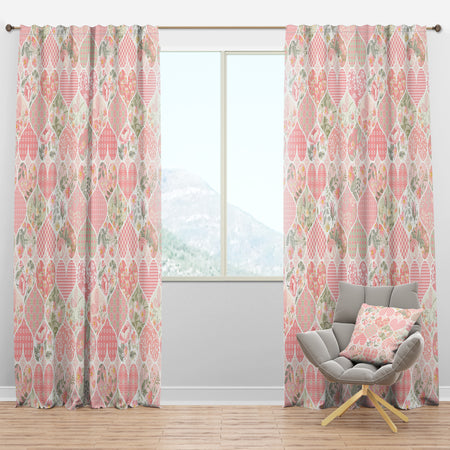 Patchwork Pattern - Modern Curtain Panels