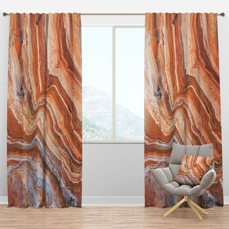 Marbled Detail of Colourful Rock - Traditional Curtain Panels