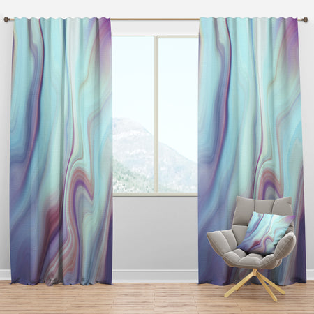 Marbled Liquid Agate Colours - Modern & Contemporary Curtain Panels
