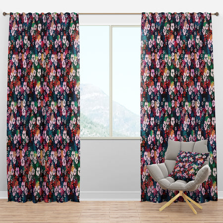 Hawaiian Hibiscus Tropical Flower - Floral Curtain Panels
