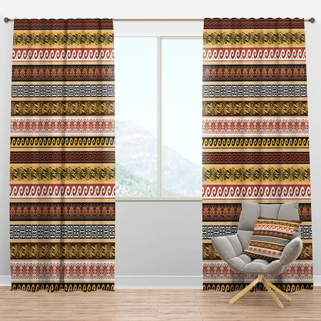 Ancient Greek Patterns - Traditional Curtain Panels