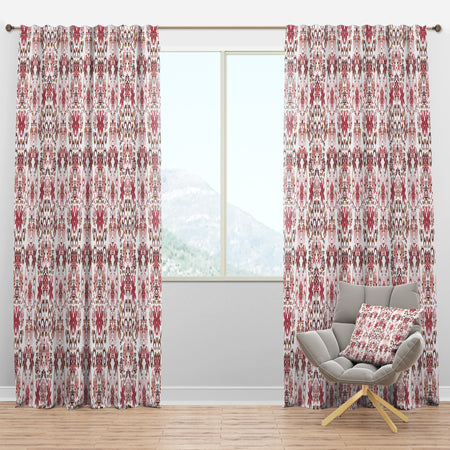 Ornamental Retro Pattern - Mid-Century Modern Curtain Panels
