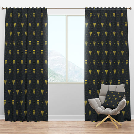 Golden Heart Design - Mid-Century Modern Curtain Panels