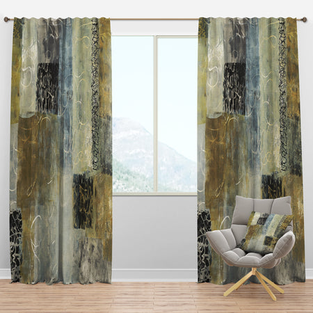 Multicolor Twin City - Glam Curtain Panels