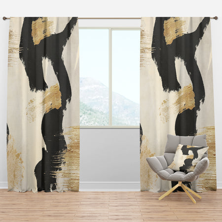 Glam Collage II - Modern & Contemporary Curtain Panels
