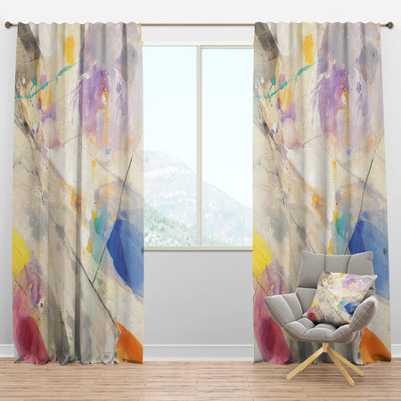 Spring Minimalist Confetti I - Modern & Contemporary Curtain Panels