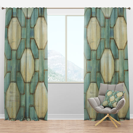 Geometric Title Element - Modern & Contemporary Curtain Panels