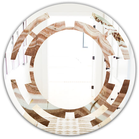 Crystals minerals and stones - Modern Round or Oval Wall Mirror - Space